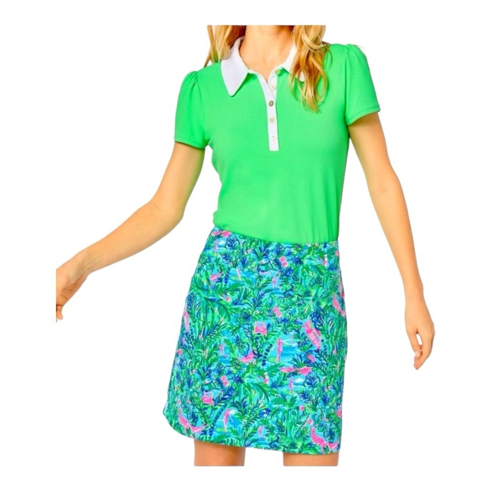 Lilly Pulitzer Monica Skort Par Fection Golf Blue Horizon Sz 10